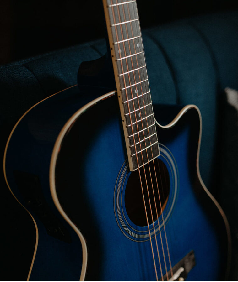 Elektro Akustiskā ģitāra Alamo AC-40 Blue