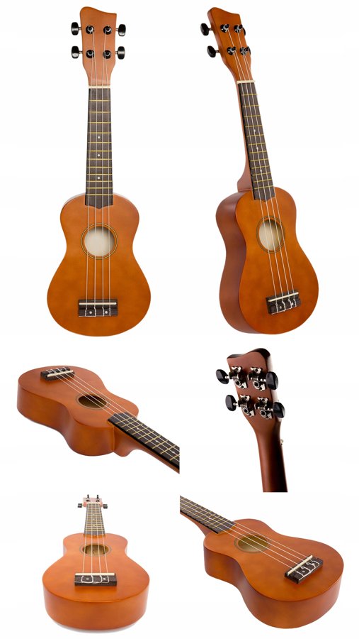 Jasmin U3 brūnas ukuleles komplekts