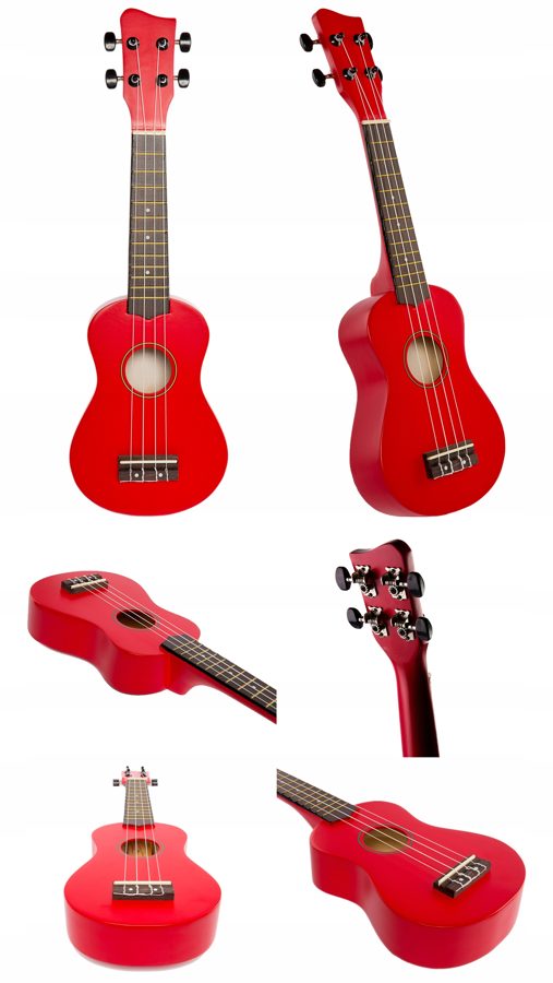 Jasmin U3 Sarkanas ukuleles komplekts