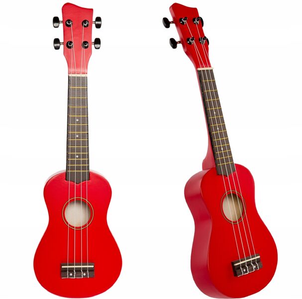 Jasmin U3 Sarkanas ukuleles komplekts